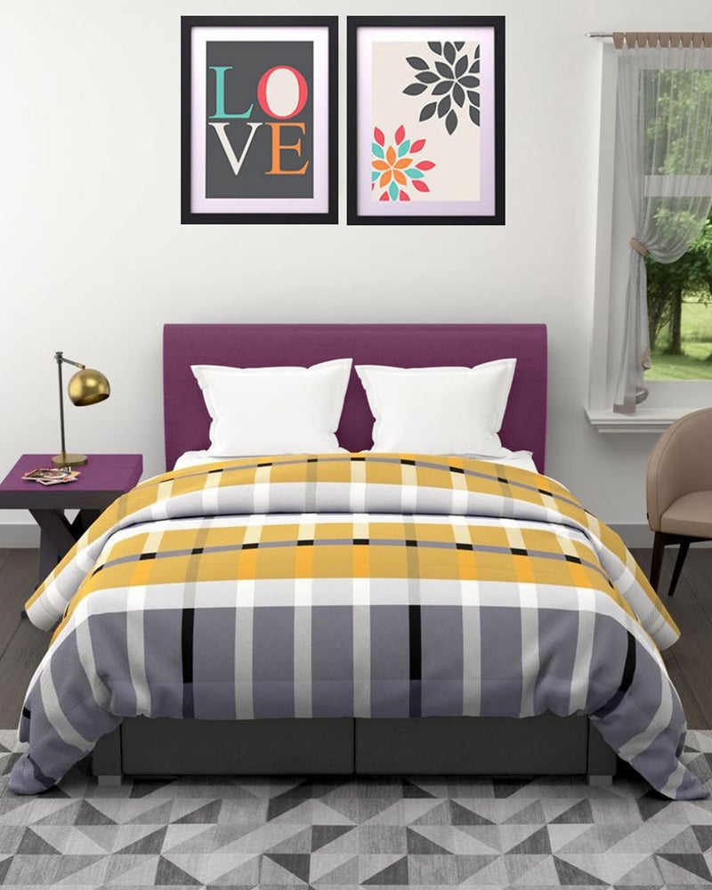 KEA All-Weather Microfiber Double Bed Printed Comforter, (200 GSM)|Comforter Double - Image 2