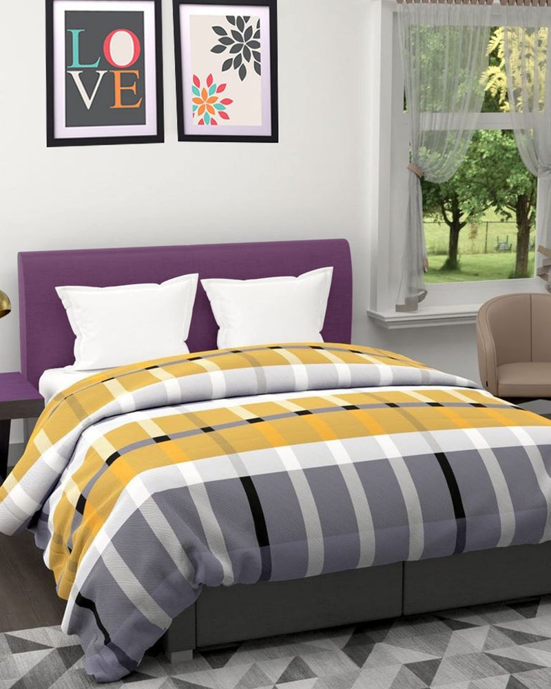 KEA All-Weather Microfiber Double Bed Printed Comforter, (200 GSM)|Comforter Double - Image 3