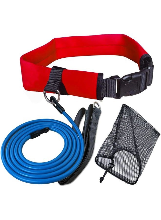 UCEDER Swim Tether Stationary Swimming Belt, Resistance & Training Belt for Pool Swim Exercise - Image 1