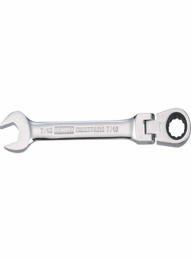 DEWALT Flex Handle Ratcheting Combination Wrench 7/16" - Image 2