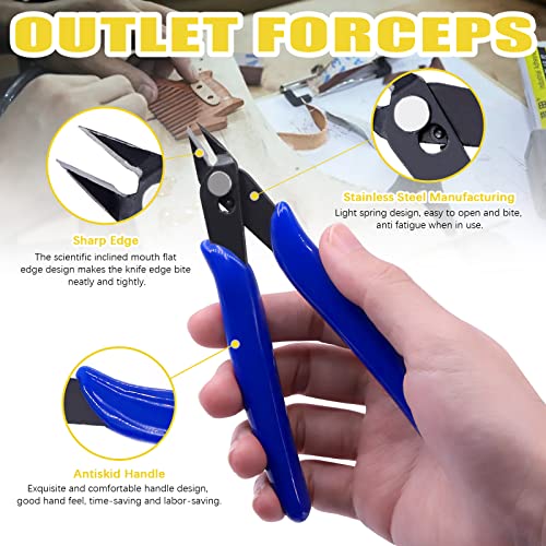 Mardatt 11 Pcs Mini Diamond File Assorted Set Contains Small Flat Needle Square Round Shape Rifler Files, Multipurpose Needle File Set with Bonus Cutter for Woodworking, Sanding, Jewelers, Metal - Image 5