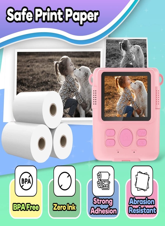 ESOXOFFORE Printer Paper,6 Rolls for Kids Instant Print Camera,HD Printing Thermal Print Paper Set Portable Refill Print Paper (12) - Image 2