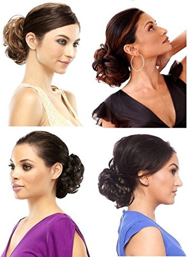 Ritzkart Funky Curly Elastic Hair Bun Flexible 36 Inch Frill Multi Purpose Bride Casual Hair Volume Make Use Extension All Colour, Natural black, - Image 1