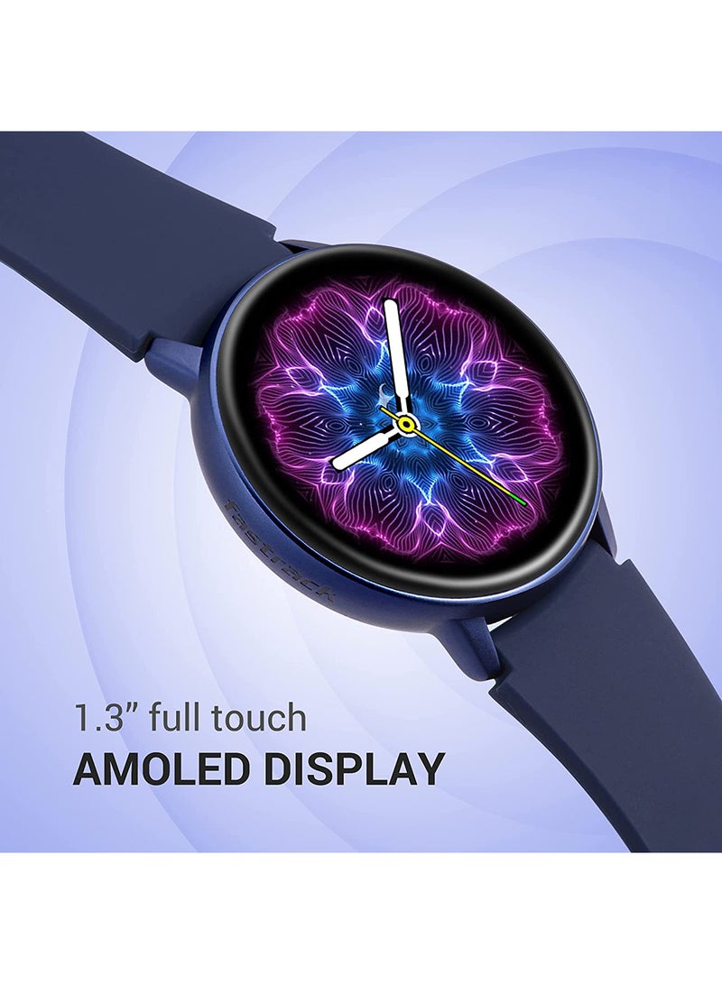 fastrack New Reflex Play|AMOLED Display|100 + Watchfaces|in-Built Games|24x7 HRM|BP Monitor|SpO2|Sleep Monitor|25+ Sports Modes|Custom Watchface|7 Day* Battery|Camera & Music Control|IP68 Blue - Image 3