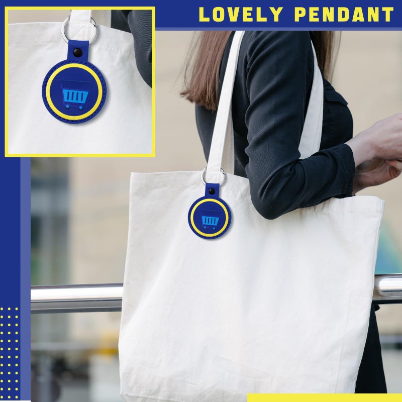 Quelay 3 Pcs Quarter Holder Keychain for Shopping Cart Laundry Coin Keeper Gifts for Christmas Stocking Stuffers Birthday Unisex (Round) - Image 5