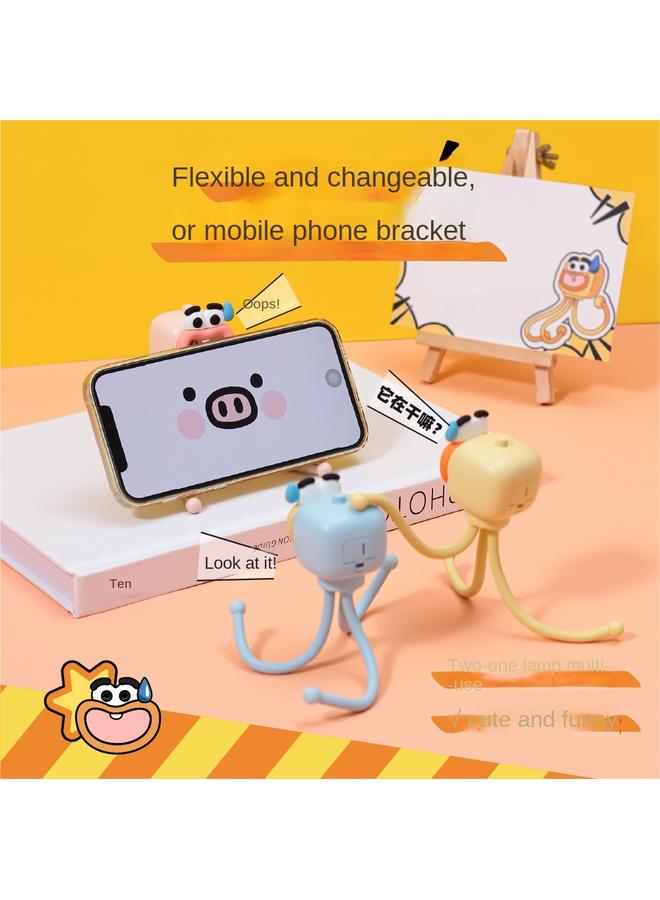 Bluejw Creative New Octopus Night Light Squid Octaw Novelty Mobile Phone Stand Desk Lamp Desktop Atmosphere Lamp Wholesale Manufacturers - Image 5