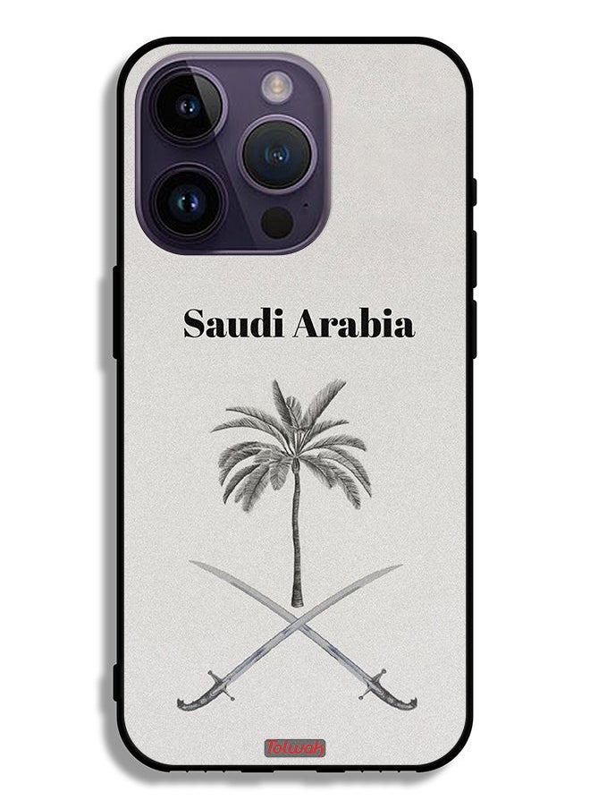 Tolwak - Apple iPhone 14 Pro Protective Case Kingdom Of Saudi Arabia Sign Art - Image 1