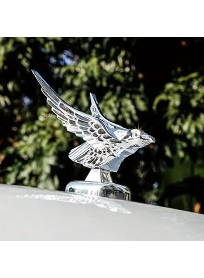 1pc 3D Eagle Emblem Car Hood Decoration Realistic Design Easy Installation - Image 2