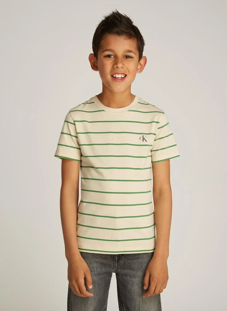 Calvin Klein Jeans Youth 2 Pack Striped T-Shirts