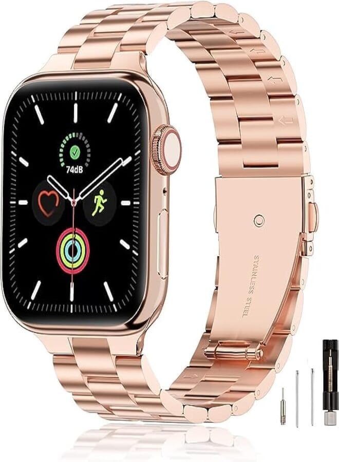 Next Next store Metal Band Compatible with Apple Watch Band 42/44/45/49 Ultra Series SE 6/5/4/3/2/1 Stainless Steel Strap for iWatch