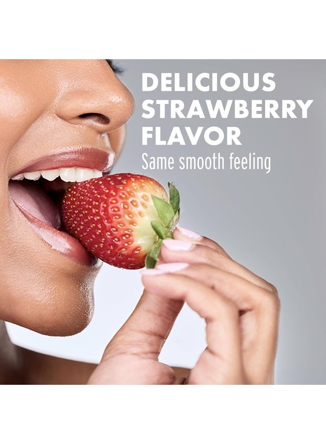 ASTROGLIDE Strawberry Flavored Water Based Lube (2.5oz),Dr. Recommended Brand, Tasty Personal Lubricant For Couples, Women, and Men, Travel-Friendly Size, Condom Compatible, Manufactured in USA - Image 3