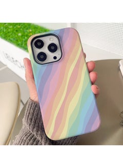 Explosions Film 2 In 1 Coated Shell For Iphone 13/13Promax Sealing Bag Button 11Promax-Color:Rainbow Color-Applicable Model:For Iphone 12Promax (frosted)