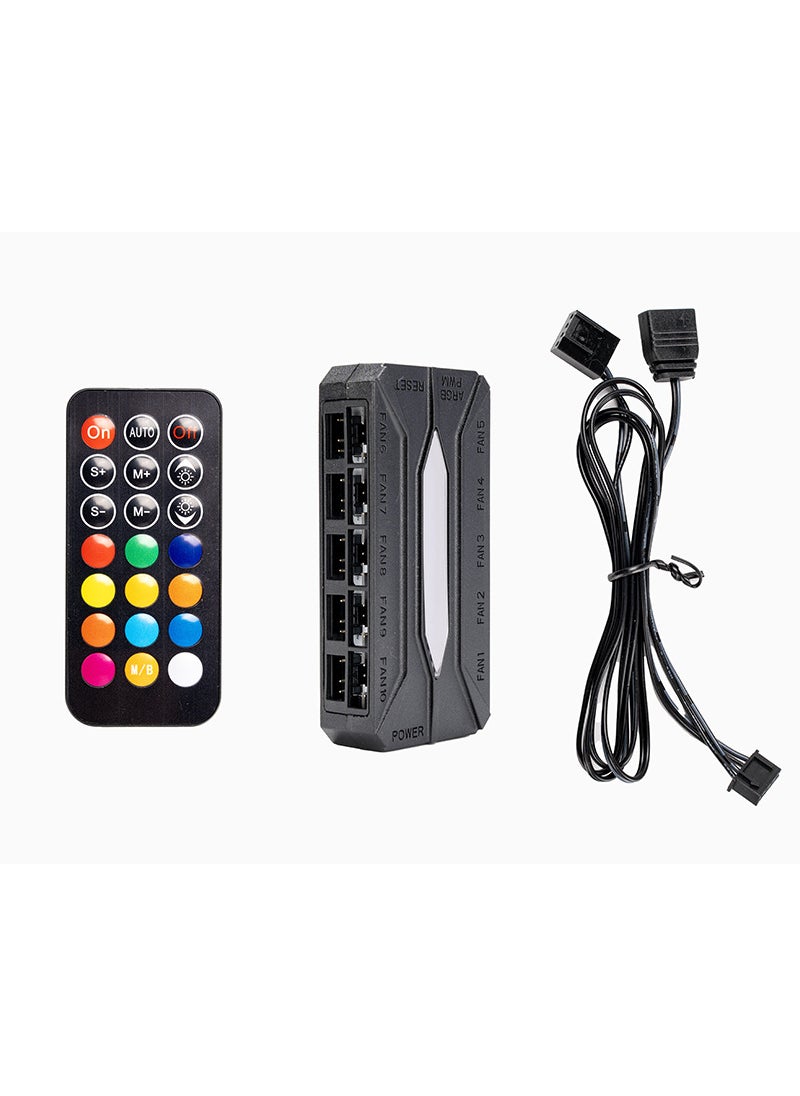 Generic Prism ProRS Gen7 ARGB Sync Silent PWM Fan Black argb 10 fan controllers 