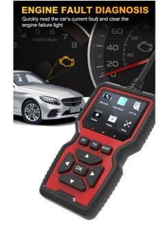 هاي هونور obd2 الماسح الضوئي أداة تشخيصية ، مع كامل obd2 وظيفة التلقائي فحص المحرك رمز القارئ ، إعادة تعيين ، وضع 6 ، وضع 8 وأكثر من ذلك ، ينطبق على جميع obdii / eobd المركبات بعد عام 1996  - Image 1