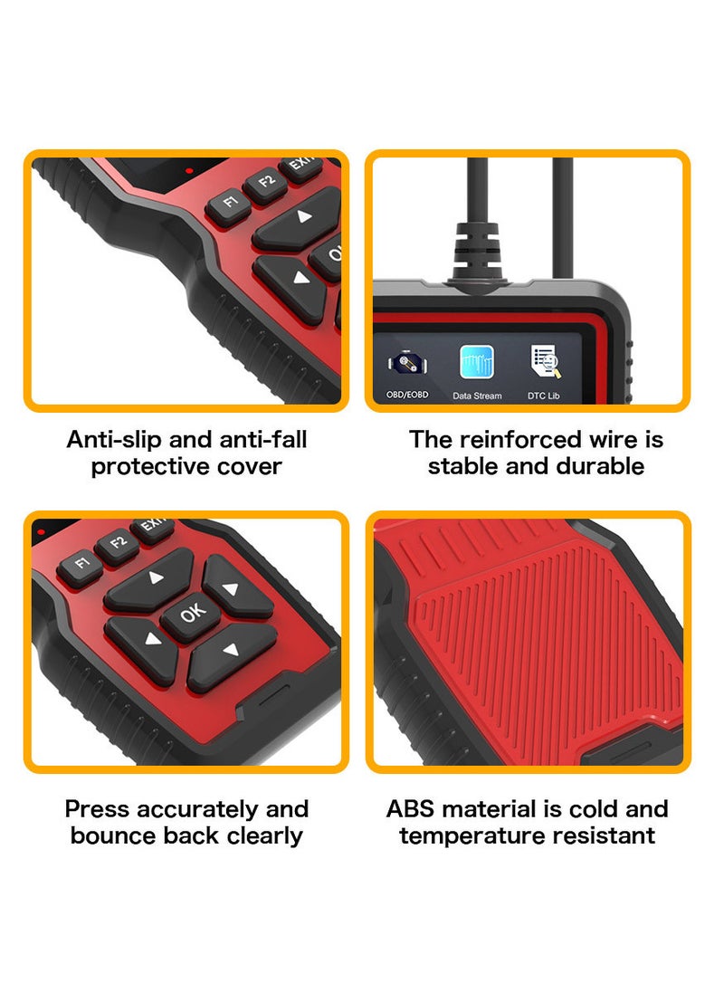 هاي هونور - obd2 الماسح الضوئي أداة تشخيصية ، مع كامل obd2 وظيفة التلقائي فحص المحرك رمز القارئ ، إعادة تعيين ، وضع 6 ، وضع 8 وأكثر من ذلك ، ينطبق على جميع obdii / eobd المركبات بعد عام 1996 - Image 1