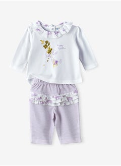 Tiny Hug Baby Girls' 2-Piece Cotton Knit Set  - Image 1