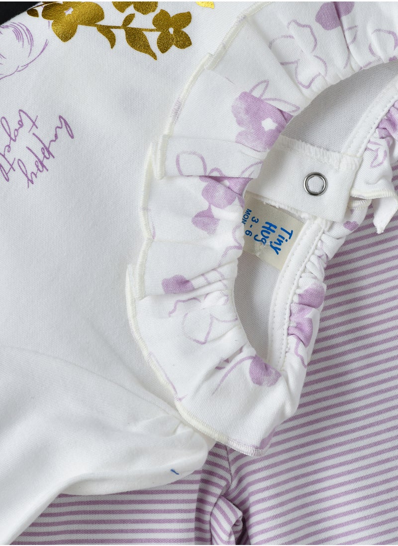 Tiny Hug Baby Girls' 2-Piece Cotton Knit Set  - Image 4