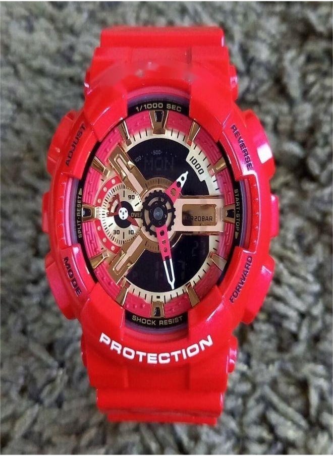 CASIO - Marvel Iron Man GA-110 Red Antimagnetic and Shockproof Watch - Image 1
