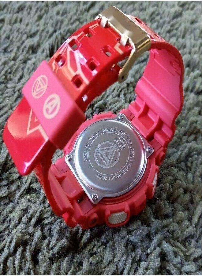 CASIO - Marvel Iron Man GA-110 Red Antimagnetic and Shockproof Watch - Image 1