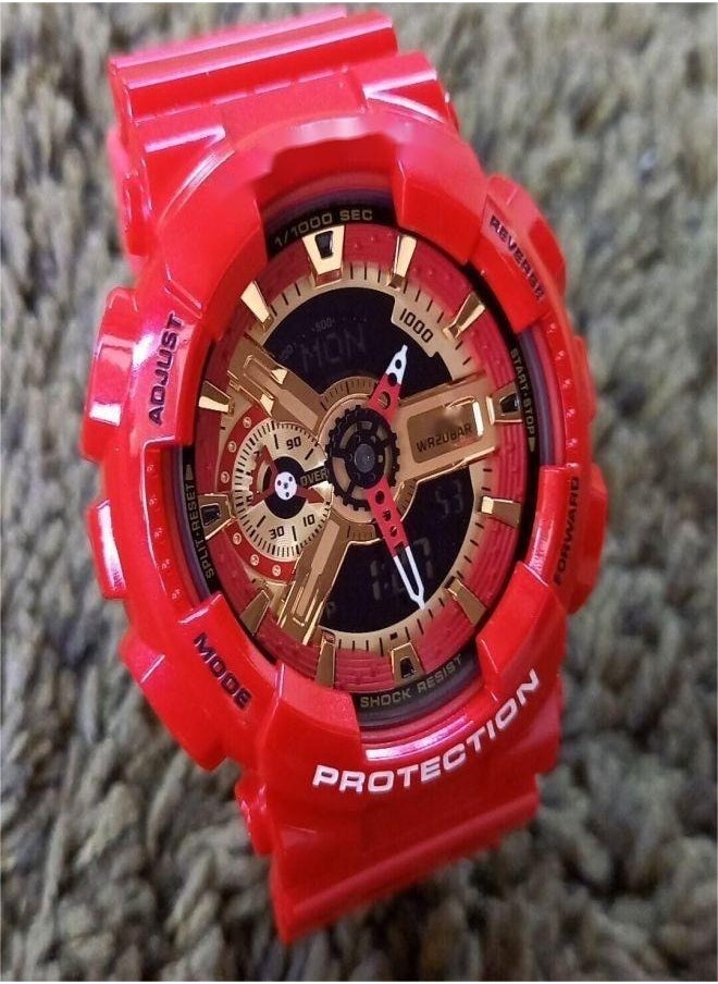 CASIO - Marvel Iron Man GA-110 Red Antimagnetic and Shockproof Watch - Image 1