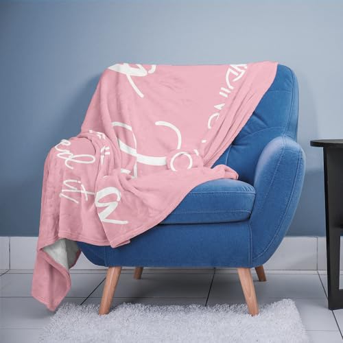 Pubrave Breast Cancer Gifts for Woman, Get Well/Inspirational/Sympathy/Thinking of You/Feel Better Gifts for Women, Healing Blanket Pink 60x50in - Image 3