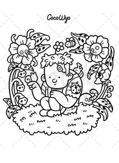 General Spooky Cutie: Coloring Book for Adults and Teens Featuring Adorable Creepy Creatures in Cozy Hygge Moments for Relaxation  - Image 4