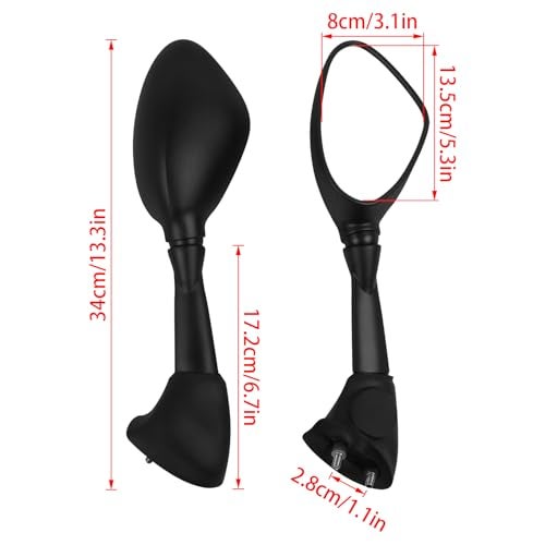 HAONEL Motorcycle Side Rearview Mirror Replacement for BMW S1000RR S1000 RR 2010-2018/ HP4 2011-2015 - Image 5