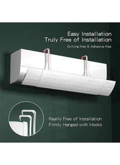 Arabest Air Conditioner Deflector Adjustable Punch-free Anti Direct Blowing Plastic Hook Windshield for Home Split Air Conditioner  - Image 3