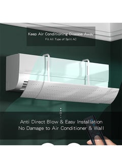 Arabest Air Conditioner Deflector Adjustable Punch-free Anti Direct Blowing Plastic Hook Windshield for Home Split Air Conditioner  - Image 4
