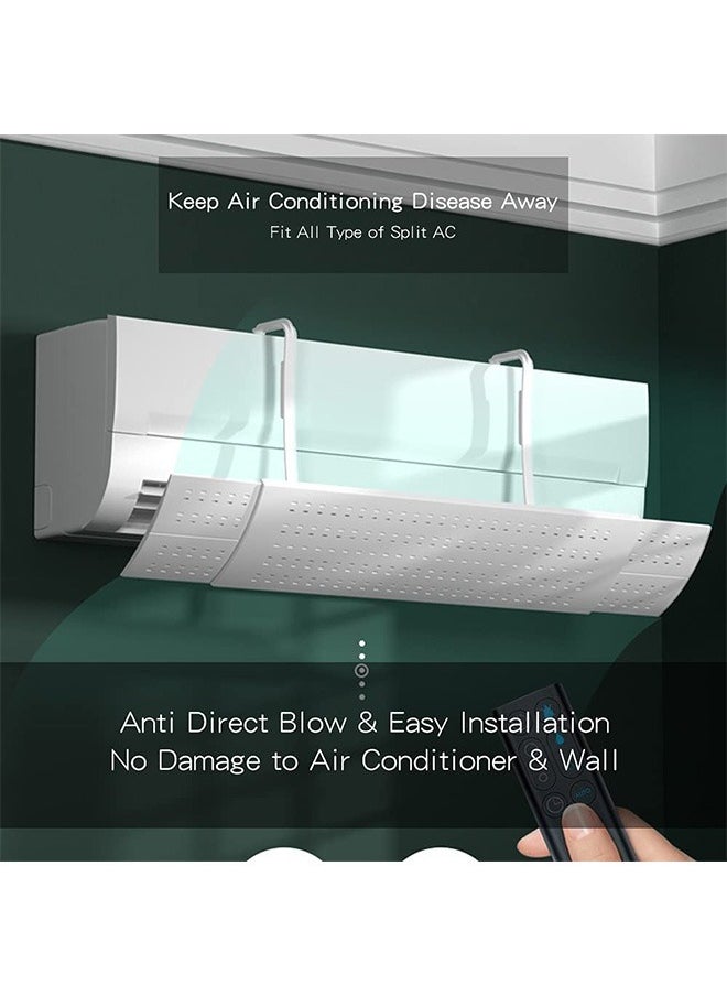 Arabest Air Conditioner Deflector Adjustable Punch-free Anti Direct Blowing Plastic Hook Windshield for Home Split Air Conditioner  - Image 4