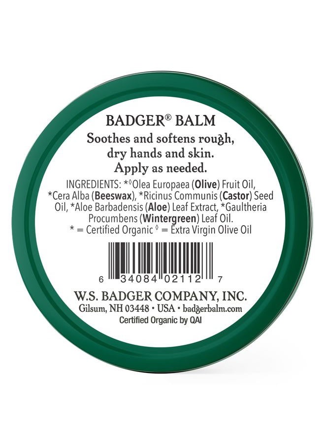 Badger Healing Balm, Hard Working Hands Cream, Organic Hand Cream for Dry Cracked Hands, Long Lasting Hand Moisturizer/Dry Hands Treatment, .75 oz Tin, 3-Pack - Image 2