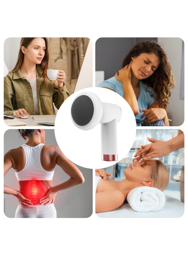 جهاز تدليك منزلي محمول باليد، جهاز تدليك للرقبة والخصر والكتف، جهاز تدليك للجسم، جهاز تدليك للسيلوليت، جهاز تدليك كهربائي لنحت الدهون، جهاز إزالة دهون محمول باليد مع رؤوس قابلة للتبديل للبطن والرقبة والساقين والفخذين، للاستخدام المنزلي، والمنتجعات الصحية، وصالة الألعاب الرياضية، والسفر، والاسترخاء - Image 4