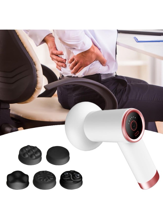جهاز تدليك منزلي محمول باليد، جهاز تدليك للرقبة والخصر والكتف، جهاز تدليك للجسم، جهاز تدليك للسيلوليت، جهاز تدليك كهربائي لنحت الدهون، جهاز إزالة دهون محمول باليد مع رؤوس قابلة للتبديل للبطن والرقبة والساقين والفخذين، للاستخدام المنزلي، والمنتجعات الصحية، وصالة الألعاب الرياضية، والسفر، والاسترخاء - Image 3