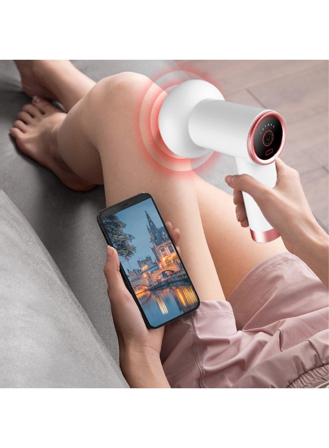 جهاز تدليك منزلي محمول باليد، جهاز تدليك للرقبة والخصر والكتف، جهاز تدليك للجسم، جهاز تدليك للسيلوليت، جهاز تدليك كهربائي لنحت الدهون، جهاز إزالة دهون محمول باليد مع رؤوس قابلة للتبديل للبطن والرقبة والساقين والفخذين، للاستخدام المنزلي، والمنتجعات الصحية، وصالة الألعاب الرياضية، والسفر، والاسترخاء - Image 2