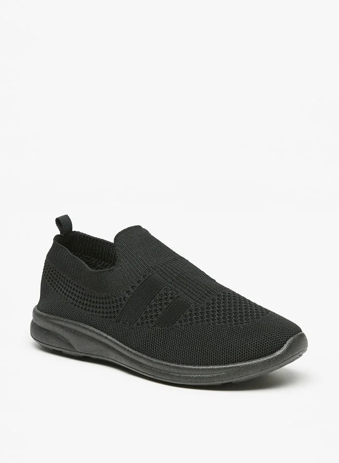شو اكسبرس Boy's Textured Slip-On Shoes