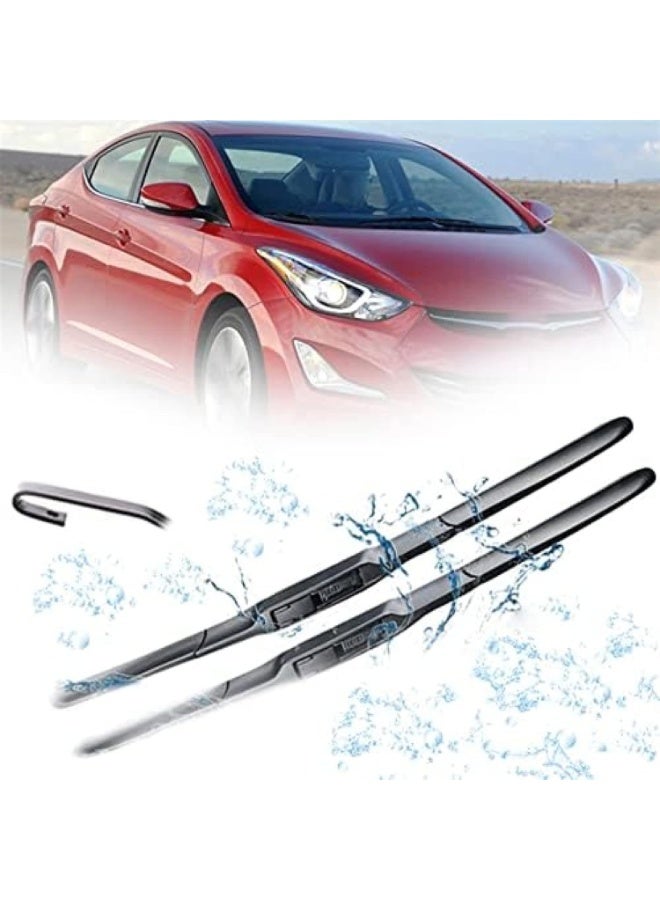 Elshafey front Windshield Wiper Blades for Hyundai Elantra MD 2011 - 2016 - Image 1