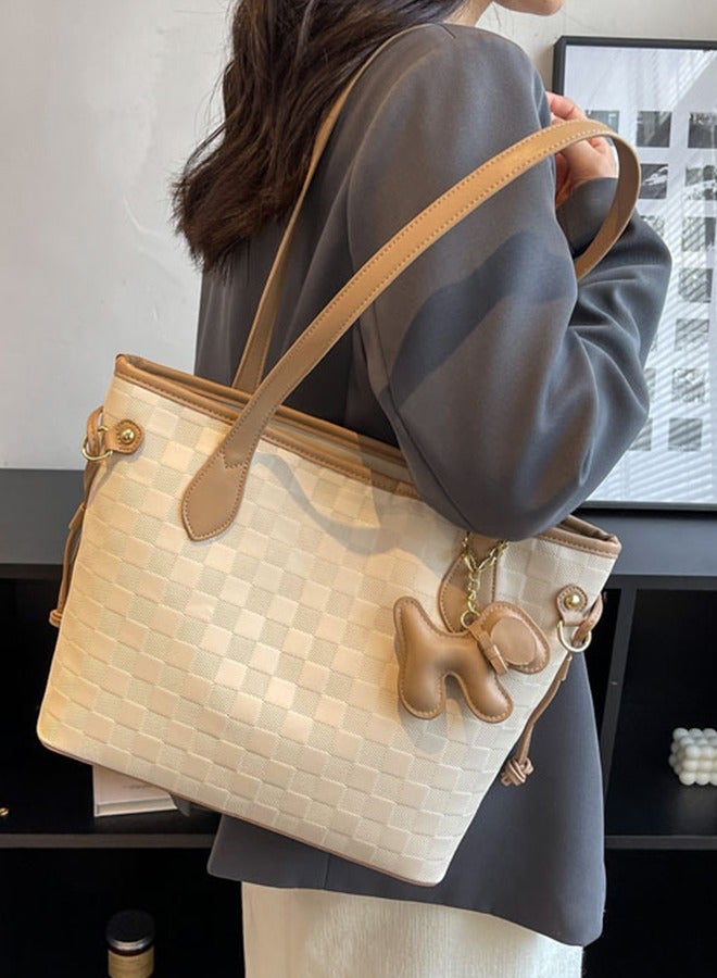 Women's Stylish Rhombus Shoulder Bag - Large Capacity, High-Quality, Perfect For Daily Use, Travel, And Special Occasions Women's High-Quality Niche Bag,  Large-Capacity Fashionable Commuter Handbag - Image 3