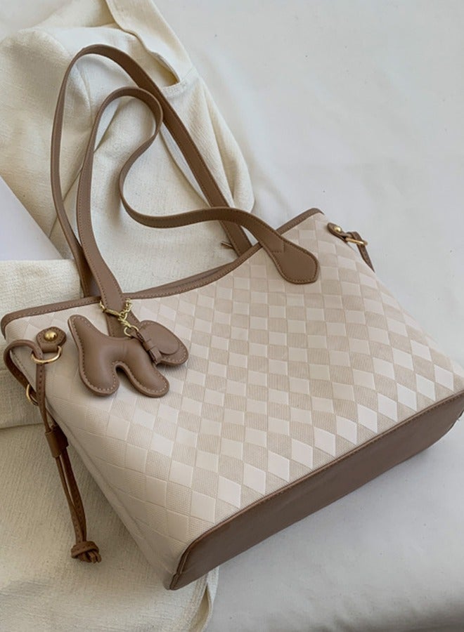 Women's Stylish Rhombus Shoulder Bag - Large Capacity, High-Quality, Perfect For Daily Use, Travel, And Special Occasions Women's High-Quality Niche Bag,  Large-Capacity Fashionable Commuter Handbag - Image 5
