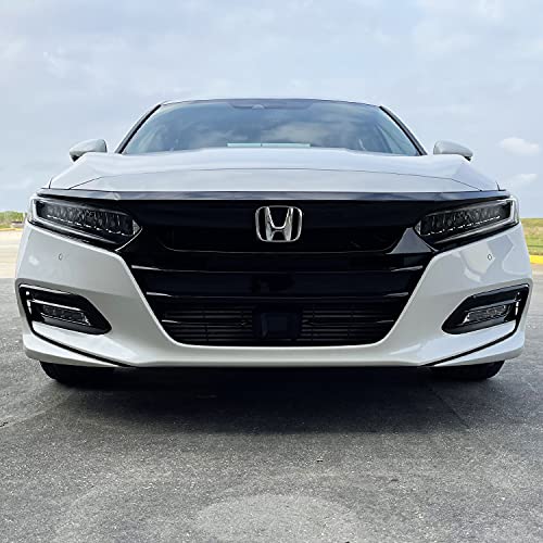 SlickMod Chrome Delete Blackout Vinyl Overlay for 2018-2020 Honda Accord Sedan Front Grill Trim (18-20 Front Grill, Gloss Black) - Image 5