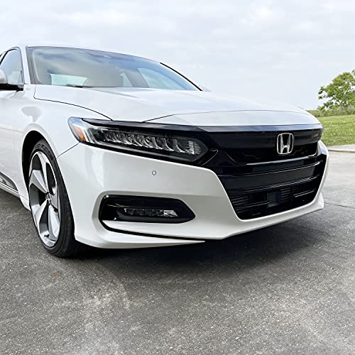 SlickMod Chrome Delete Blackout Vinyl Overlay for 2018-2020 Honda Accord Sedan Front Grill Trim (18-20 Front Grill, Gloss Black) - Image 4