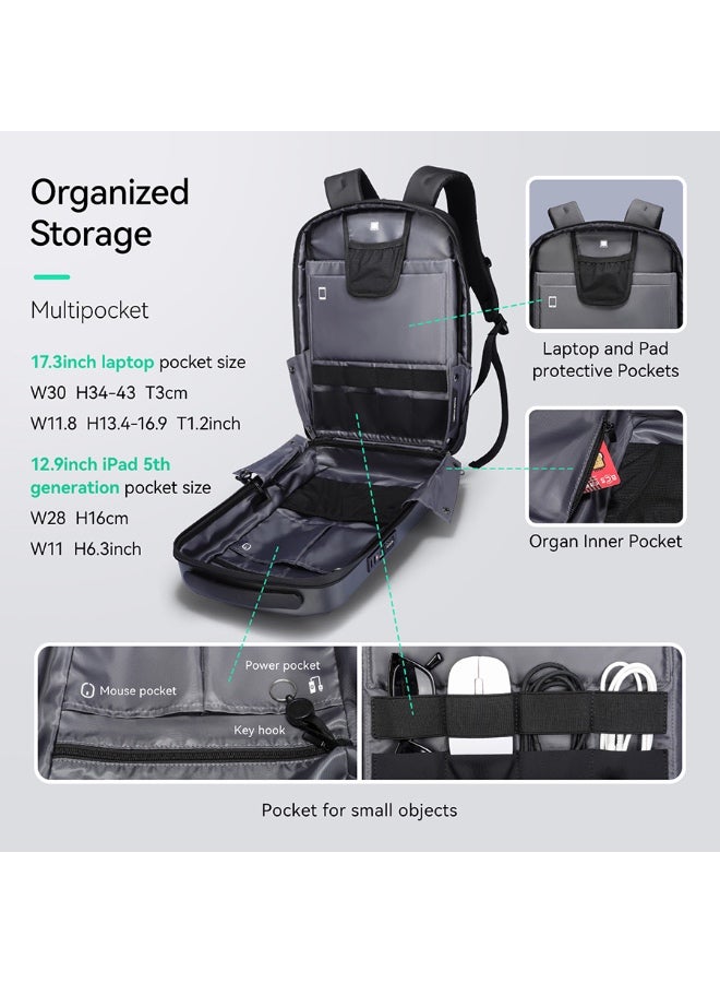 MARK RYDEN 8918 Future Series Backpack - Award-Winning Design, USB Charging, Safety Lock, Fits 17.3'' Laptop - Image 5