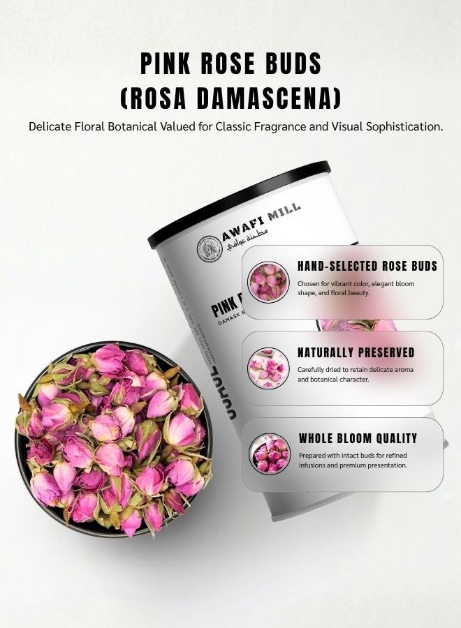 AWAFI MILL Red Rose Buds Tea (Whole Dried Buds) | Fragrant Floral Herbal Tea and Dessert Garnish | Caffeine-Free | Food-Grade - 100 g | 3.5 Oz - Image 5