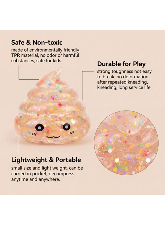 DOWMOO  Squishies Toy - Cute Squeeze Stress Relief Ball, Soft Non-Stick Decompression Toy, Novelty Gag Gift for Kids  Adults - Image 2