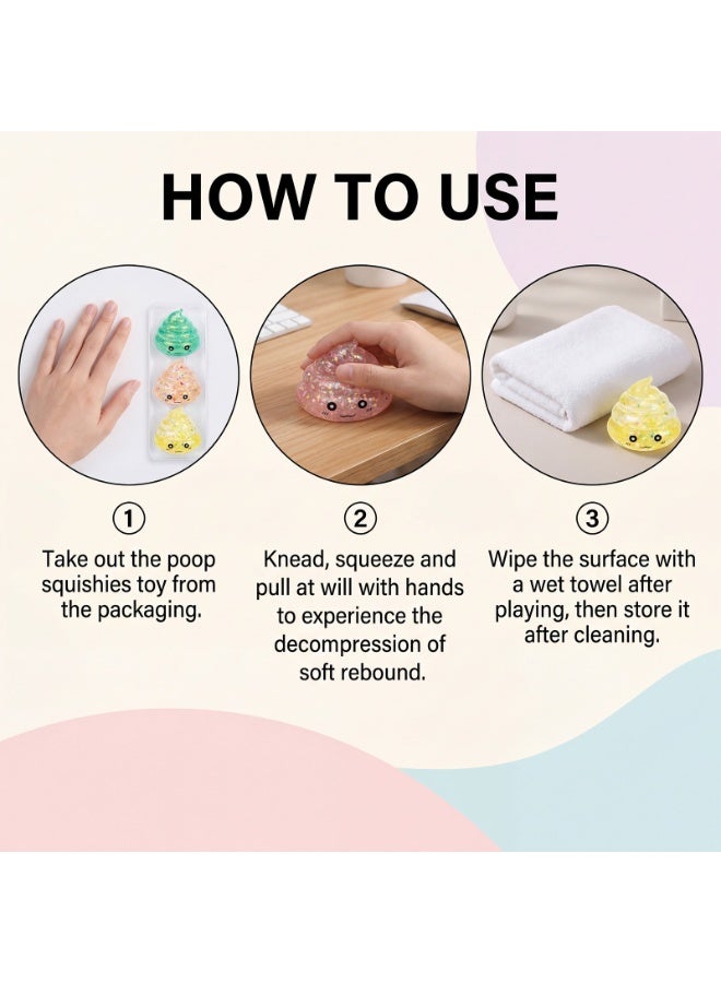 DOWMOO  Squishies Toy - Cute Squeeze Stress Relief Ball, Soft Non-Stick Decompression Toy, Novelty Gag Gift for Kids  Adults - Image 4