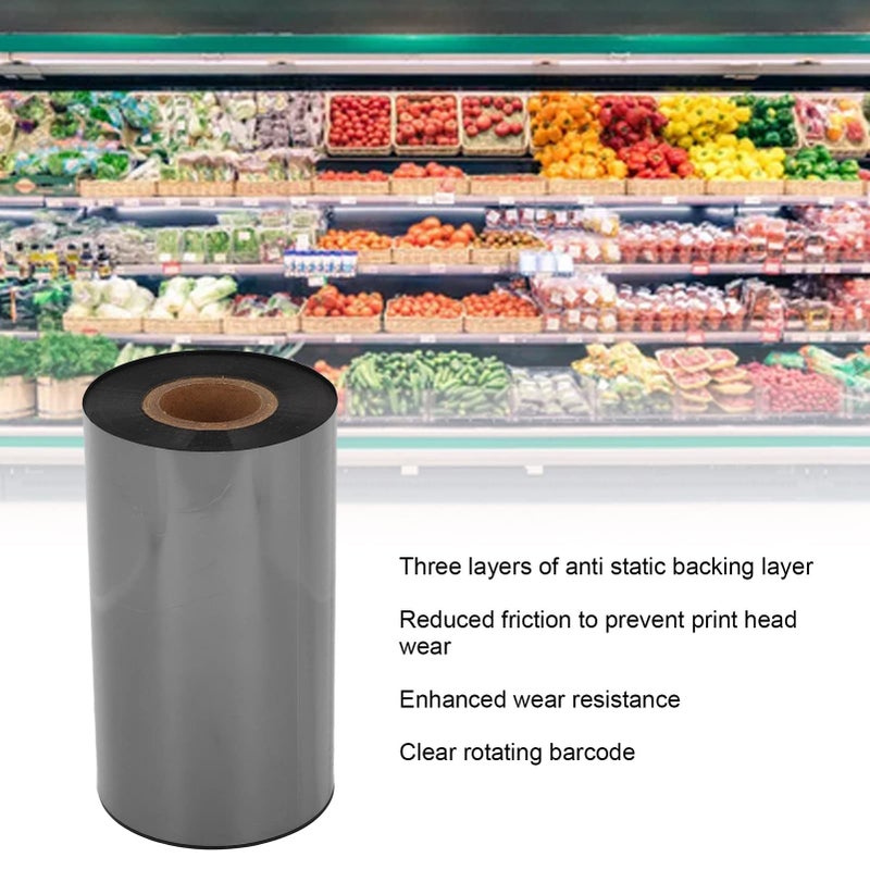 Black Thermal Transfer Ribbon 110mmx300m for Clear Barcode Printing All Printer Models - Image 4