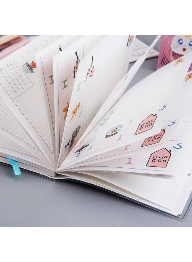 fashionhome دفتر يونيكورن، مخطط شهري أسبوعي، أجندة، مذكرات، مدرسة، مكتب، قرطاسية الكتابة - Image 2