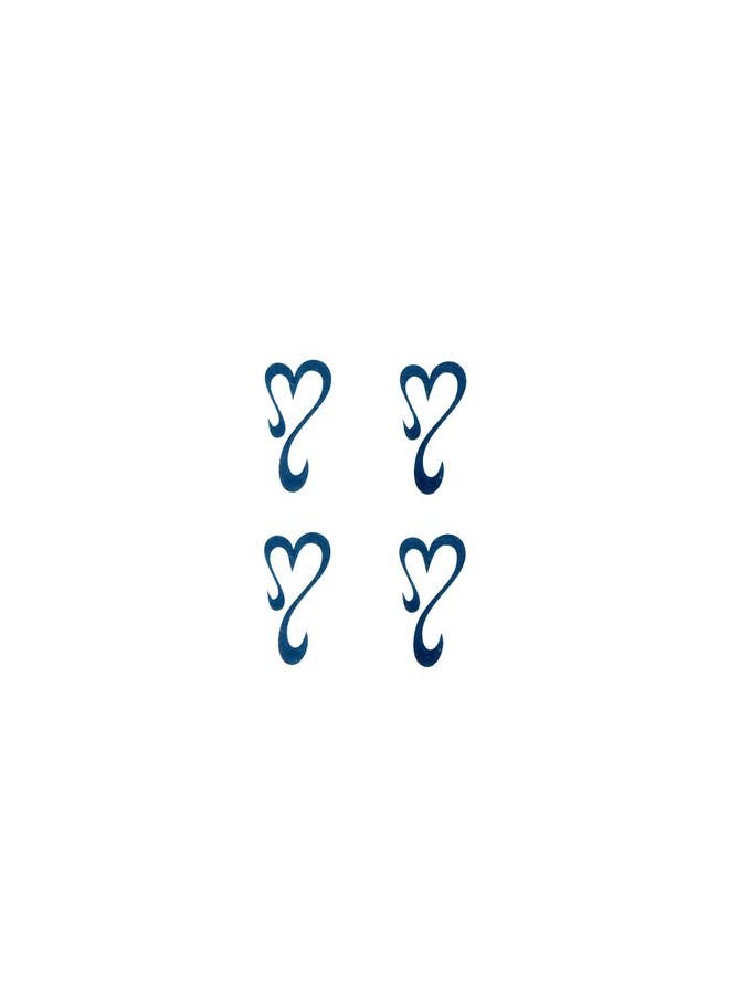 Oottati Small Cute Temporary Tattoo Heart Totem Hand (Set of 2) - Image 2