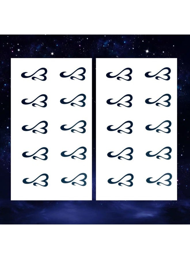 Oottati Small Cute Temporary Tattoo Heart Totem Hand (Set of 2) - Image 4