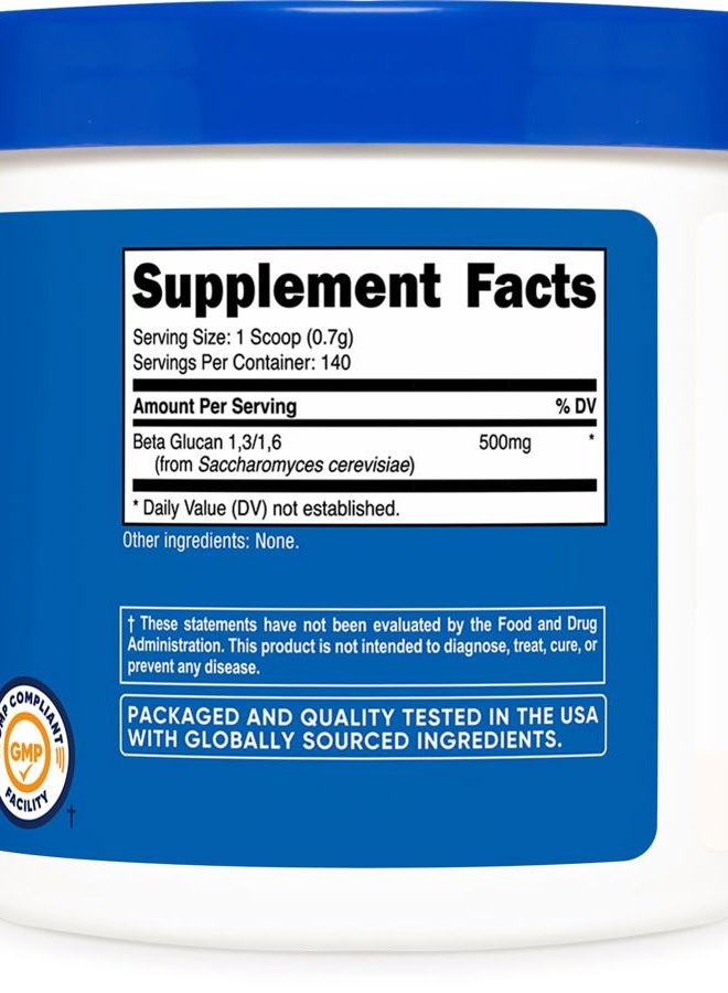Nutricost مسحوق بيتا غلوكان 100 جرام - 1,3/1,6 - غير معدّل وراثيًا - Image 5