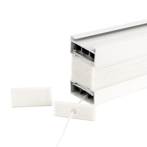 RecPro RV Pleated Shade Repair Kit | Day Night Window Shade Restringing Kit (White) - Image 2